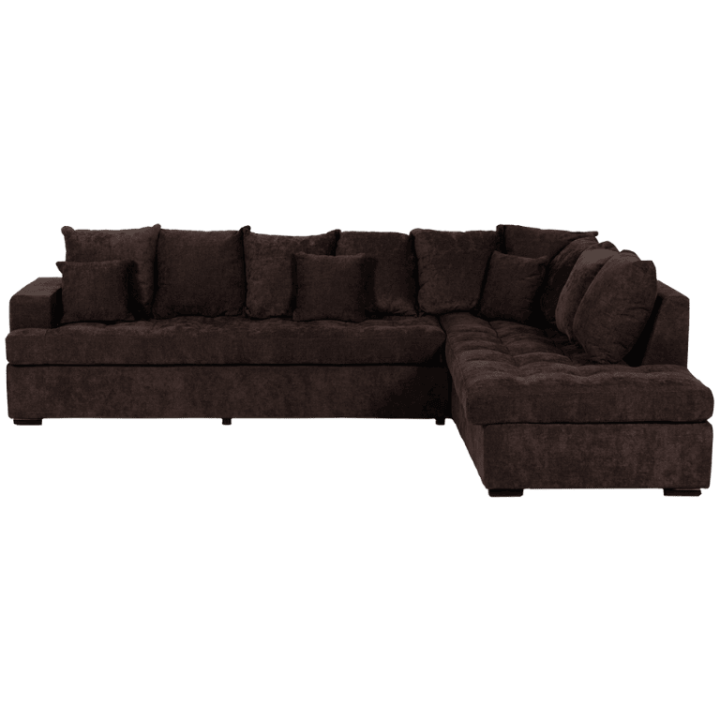 Preston - salon d'angle 3-CL gris anthracite