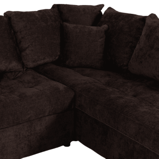 Preston - salon d'angle 3-CL gris anthracite