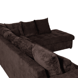 Preston - salon d'angle 3-CL gris anthracite