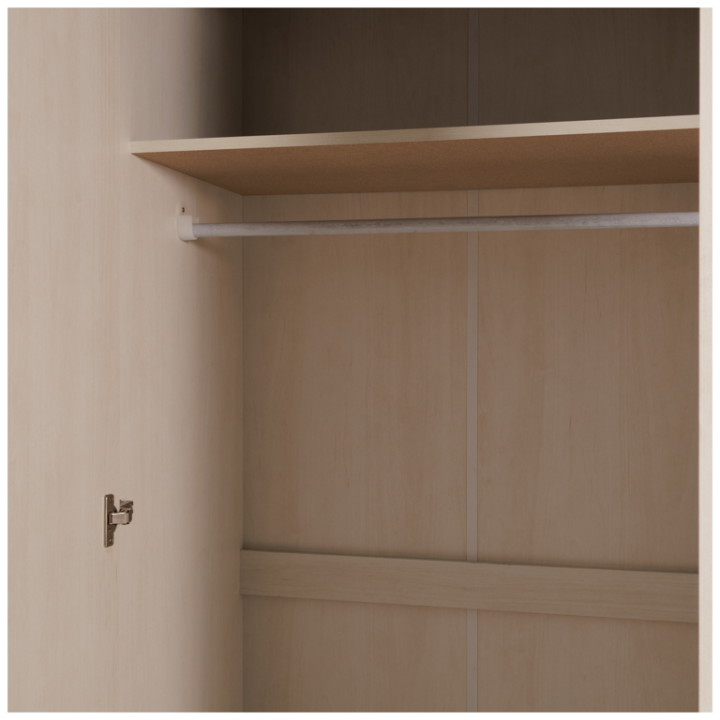 Armoire 4 portes avec miroir Arlo