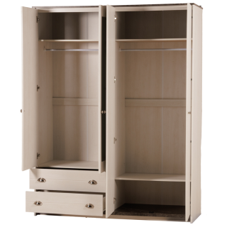 Armoire 4 portes avec miroir Arlo