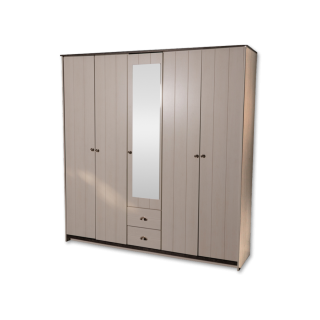 Armoire 5 portes avec miroir Arlo mh9423