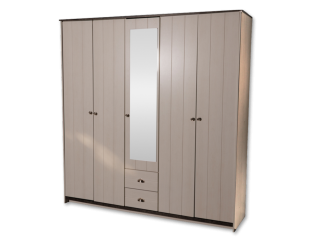 Armoire 5 portes avec miroir Arlo mh9423