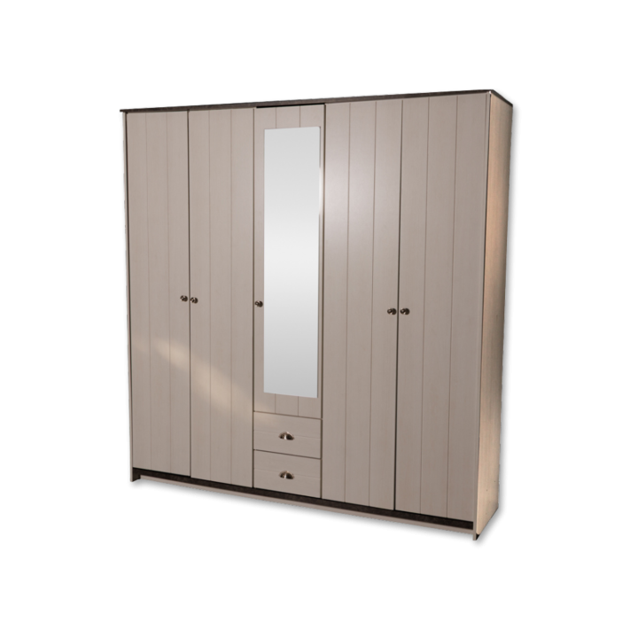Armoire 5 portes avec miroir Arlo mh9423