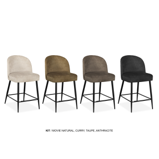 Tabouret de bar Kit - Movie taupe