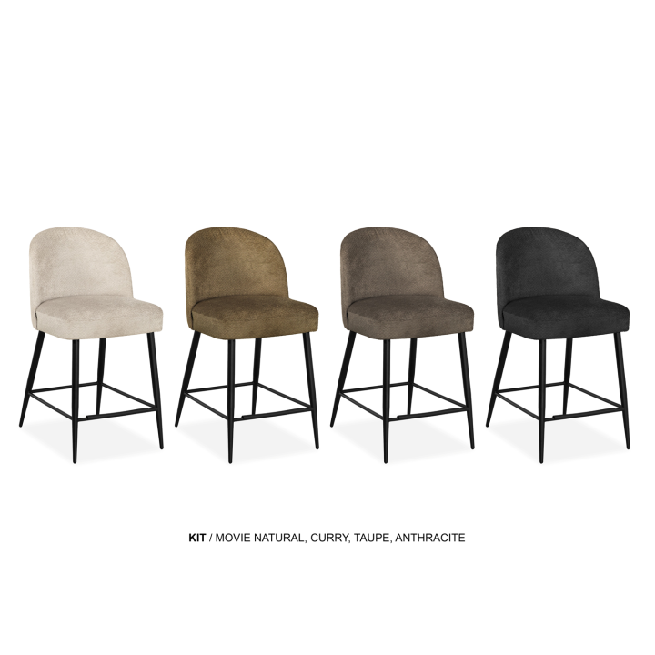 Kit - Movie naturel - Tabouret de bar