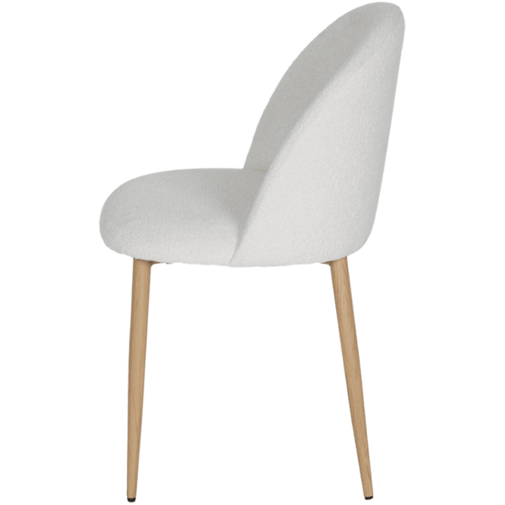 Amelie Chaise bouclé blanc