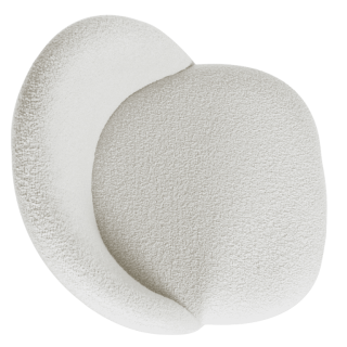 Amelie Chaise bouclé blanc