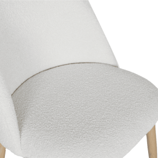 Amelie Chaise bouclé blanc