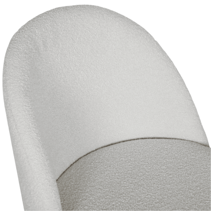 Amelie Chaise bouclé blanc