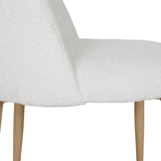 Amelie Chaise bouclé blanc