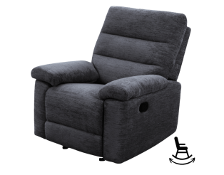 Fauteuil Coral basculant gris foncé