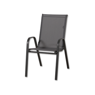 Anduze - Chaise de jardin en tissu gris