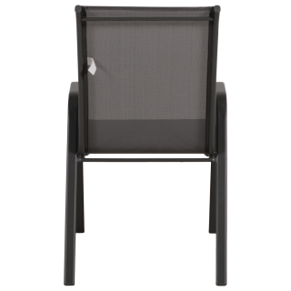 Anduze - Chaise de jardin en tissu gris