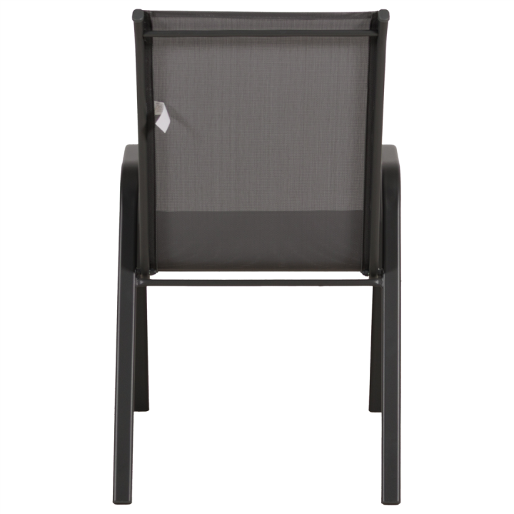 Anduze - Chaise de jardin en tissu gris