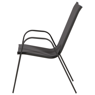 Anduze - Chaise de jardin en tissu gris