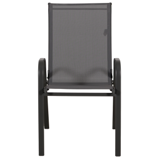 Anduze - Chaise de jardin en tissu gris