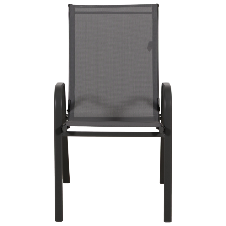 Anduze - Chaise de jardin en tissu gris