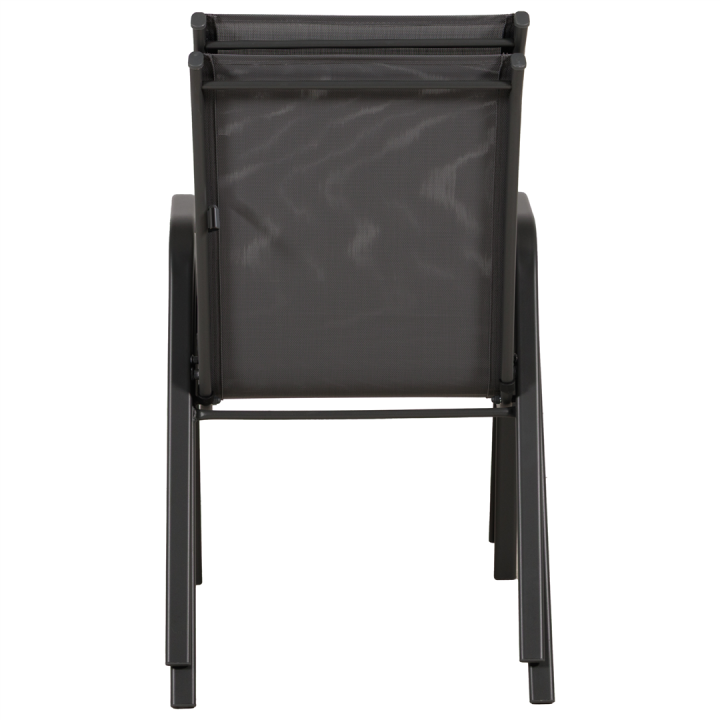 Anduze - Chaise de jardin en tissu gris