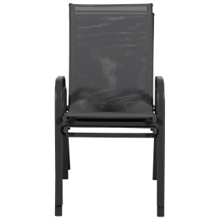 Anduze - Chaise de jardin en tissu gris