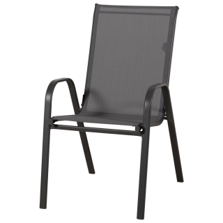 Anduze - Chaise de jardin en tissu gris