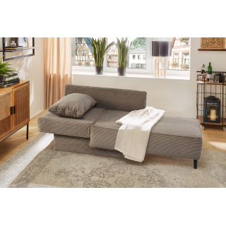 Recamiere velours taupe REX