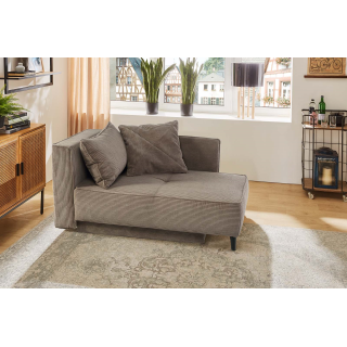 Recamiere velours taupe REX