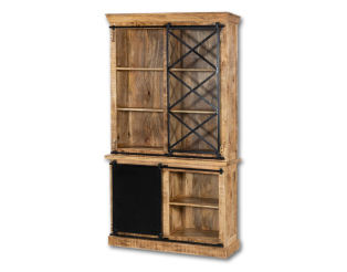 Vitrine Barn 003 bois massif mangue