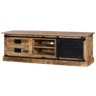 Meuble TV Barn bois mangue/noir