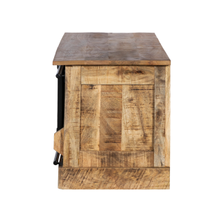 Meuble TV Barn bois mangue/noir