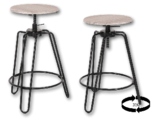 Lot de 2 tabourets Ly-n0641
