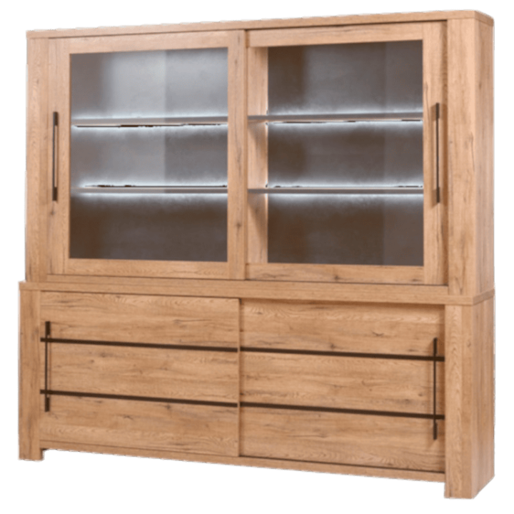 Dressoir + Vaisselier Otto scarlet oak
