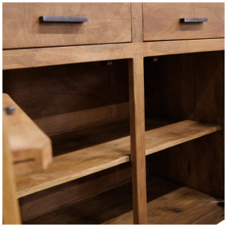 Dressoir DHRUV bois mange/nougat