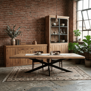 Dressoir DHRUV bois mange/nougat
