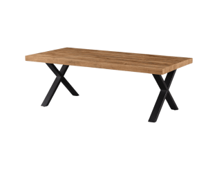 Table de salon 130cm avec pied en X Etienne