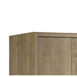 Armoire 6 portes Cara caramel oak