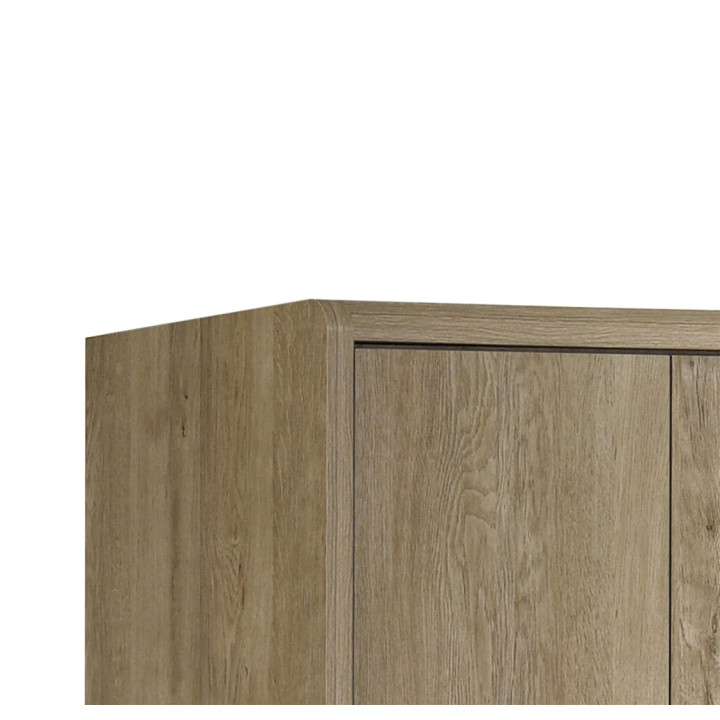 Armoire 6 portes Cara caramel oak
