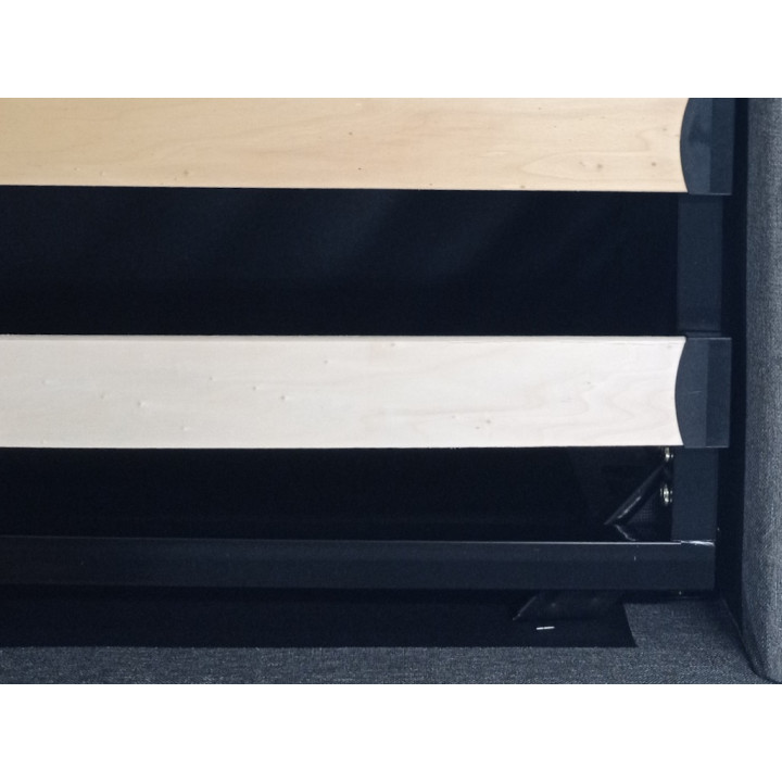 Lit coffre 140x200 Chester/Oxford gris