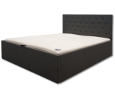 Lit coffre 160x200 Chester/Oxford gris