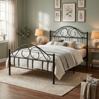 Lit 90x200 Rosalie noir