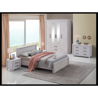 Chambre à coucher Olivos ( Armoire + lit + 2 chevets )