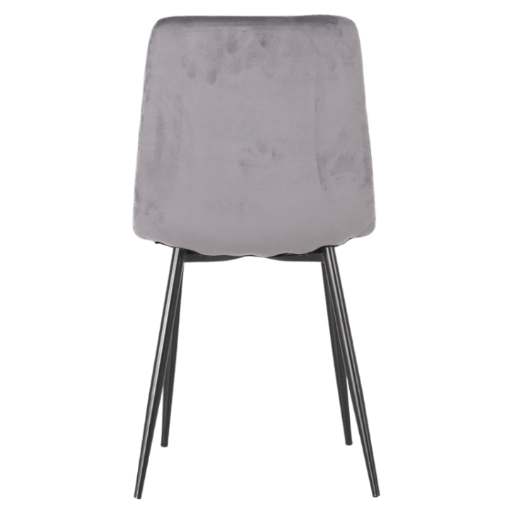 Chaise Zola Velours gris