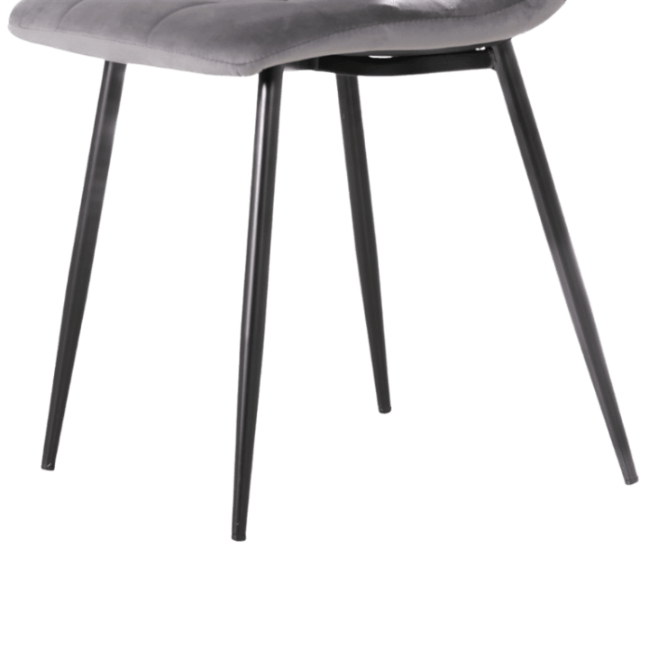 Chaise Zola Velours gris