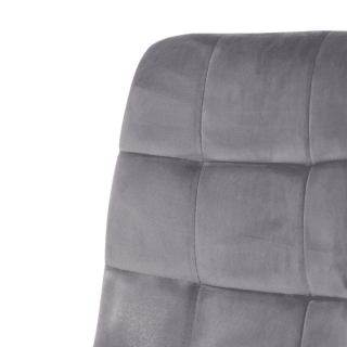 Chaise Zola Velours gris