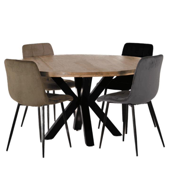Chaise Zola marron clair