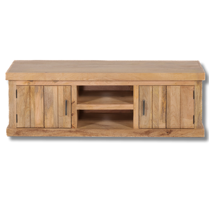 Meuble TV Arya bois mangue/metal/stone