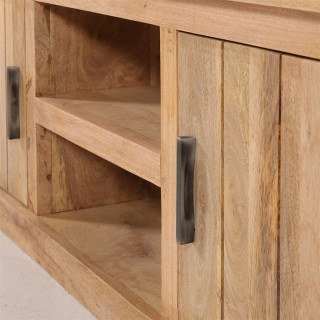 Meuble TV Arya bois mangue/metal/stone