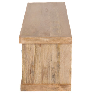 Meuble TV Arya bois mangue/metal/stone