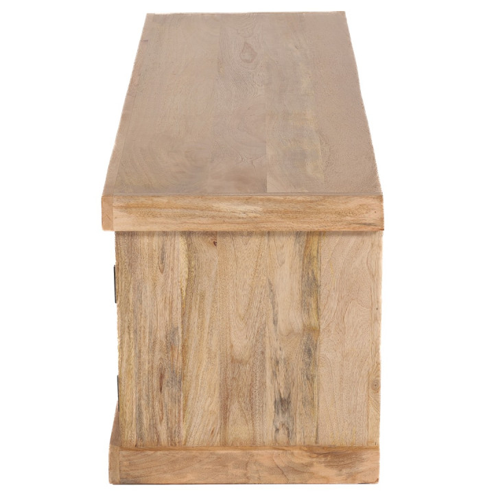 Meuble TV Arya bois mangue/metal/stone