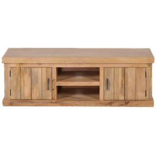 Meuble TV Arya bois mangue/metal/stone